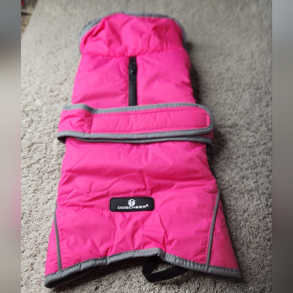 Dogcheer Warm Dog Coat Dog Jacket Waterproof Winter Coat Reflective - Pink - M - Picture 9 of 16